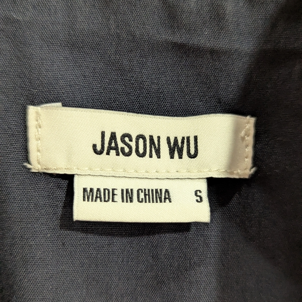 Jason Wu Navy and Plaid Crop Blazer Jacket Size Small *EUC - Picture 5 of 15